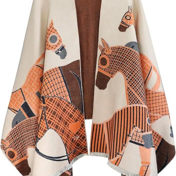 Anthro Kerri Horse Poncho Scarf - Picture 6 of 6